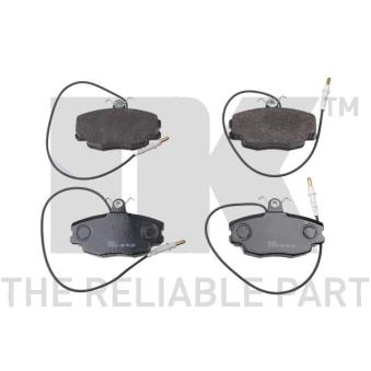 Jeu de 4 plaquettes de frein avant NK [221926]