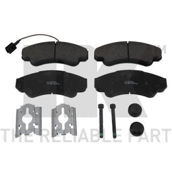 Jeu de 4 plaquettes de frein avant NK OEM 77364859