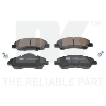 Jeu de 4 plaquettes de frein avant NK OEM 1647863480 Jeu de 4 plaquettes de frein avant NK OEM 1647863480