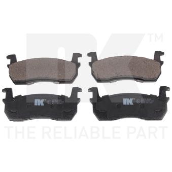 Jeu de 4 plaquettes de frein avant NK [222204]