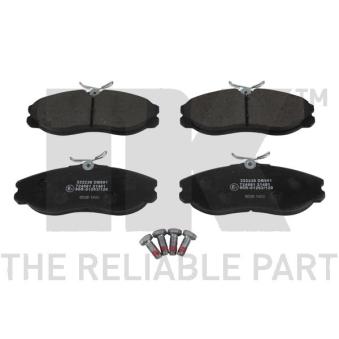 Jeu de 4 plaquettes de frein avant NK OEM 1954460