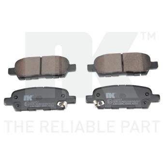 Jeu de 4 plaquettes de frein arrière NK OEM D4060EM11A