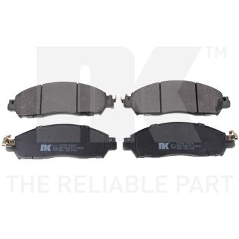 Jeu de 4 plaquettes de frein avant NK OEM D10605TA0A