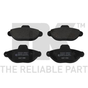 Jeu de 4 plaquettes de frein avant NK OEM 5892786