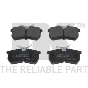 Jeu de 4 plaquettes de frein arrière NK OEM 1810990