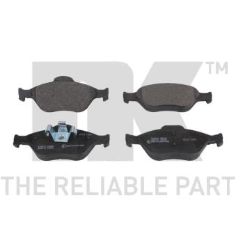 Jeu de 4 plaquettes de frein avant NK OEM YS6J2K021DB