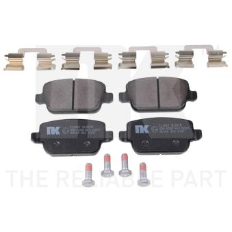 Jeu de 4 plaquettes de frein arrière NK OEM ME6G9J2M008GA Jeu de 4 plaquettes de frein arrière NK OEM ME6G9J2M008GA