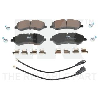 Jeu de 4 plaquettes de frein avant NK OEM 2005987