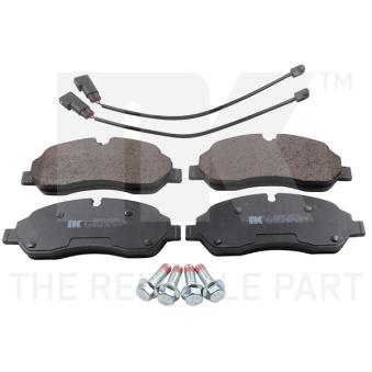 Jeu de 4 plaquettes de frein avant NK 222582 pour FORD TRANSIT 2.0 EcoBlue - 185cv
