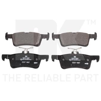 Jeu de 4 plaquettes de frein arrière NK OEM 2123543