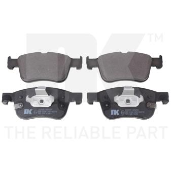 Jeu de 4 plaquettes de frein avant NK OEM KTJX612K021AED