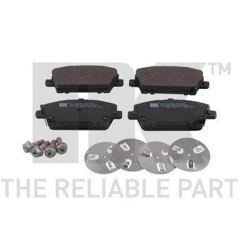 Jeu de 4 plaquettes de frein avant NK OEM 45022SMGE01