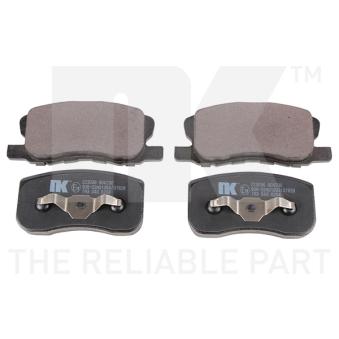 Jeu de 4 plaquettes de frein avant NK [223036]