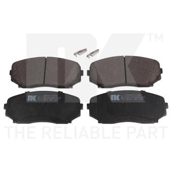 Jeu de 4 plaquettes de frein avant NK OEM EHY43328Z