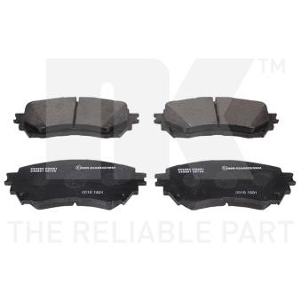 Jeu de 4 plaquettes de frein avant NK OEM GHY13328ZB