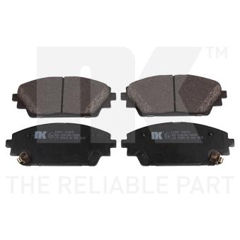 Jeu de 4 plaquettes de frein avant NK [223261]