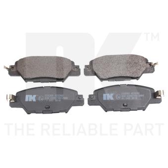 Jeu de 4 plaquettes de frein arrière NK [223266]