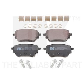 Jeu de 4 plaquettes de frein arrière NK [2233105]
