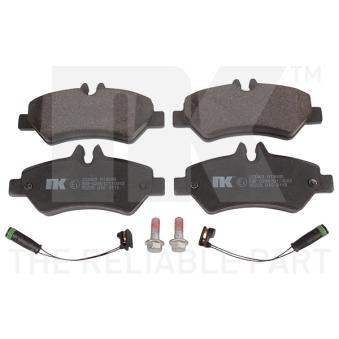 Jeu de 4 plaquettes de frein arrière NK OEM A0044206920