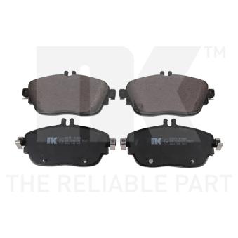 Jeu de 4 plaquettes de frein avant NK OEM 0084200620