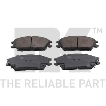 Jeu de 4 plaquettes de frein avant NK 223457 pour HYUNDAI PONY/EXCEL 1.9 SDI - 64cv