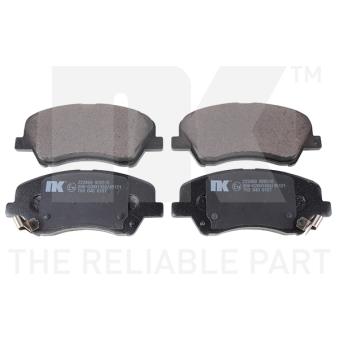 Jeu de 4 plaquettes de frein avant NK 223469 pour DODGE CARAVAN 1.6 CRDi - 110cv