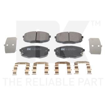 Jeu de 4 plaquettes de frein avant NK OEM 581011MA00