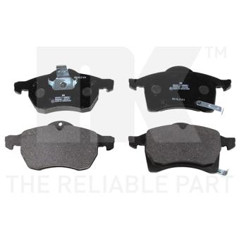 Jeu de 4 plaquettes de frein avant NK [223617]