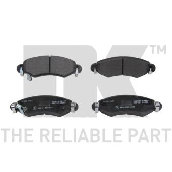 Jeu de 4 plaquettes de frein avant NK OEM 1605976