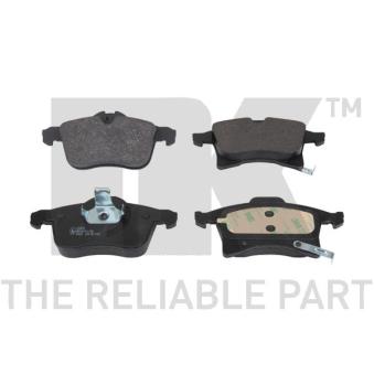 Jeu de 4 plaquettes de frein avant NK 223633 pour TOYOTA COROLLA 1.7 CDTI - 110cv