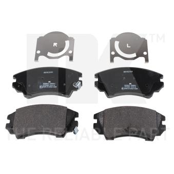 Jeu de 4 plaquettes de frein avant NK [223641]