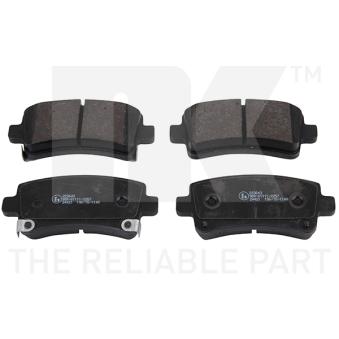 Jeu de 4 plaquettes de frein arrière NK OEM 1605103