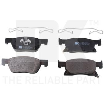 Jeu de 4 plaquettes de frein avant NK 223656 pour AUDI A6 1.6 CDTi - 110cv