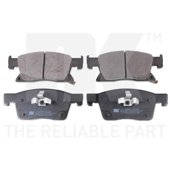 Jeu de 4 plaquettes de frein avant NK 223657 pour AUDI A6 1.6 CDTi - 110cv