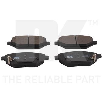 Jeu de 4 plaquettes de frein avant NK [223658]