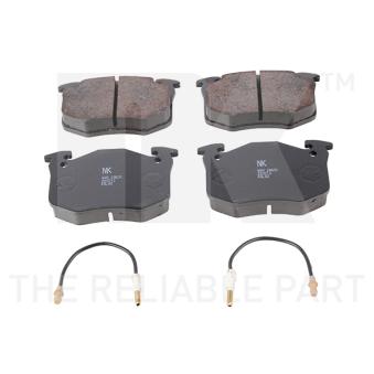 Jeu de 4 plaquettes de frein avant NK OEM 425021