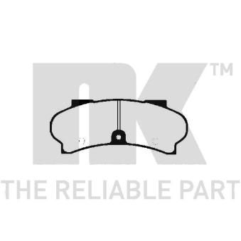 Jeu de 4 plaquettes de frein avant NK [223723]