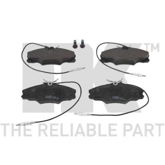 Jeu de 4 plaquettes de frein avant NK [223729]