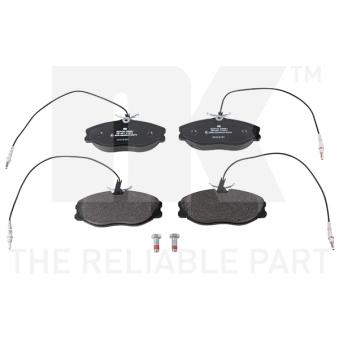 Jeu de 4 plaquettes de frein avant NK OEM 425144
