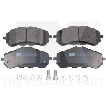 Jeu de 4 plaquettes de frein avant NK OEM SU001B2505