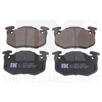 Jeu de 4 plaquettes de frein arrière NK 223927 pour AUDI A6 1.8 - 110cv