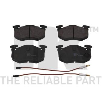 Jeu de 4 plaquettes de frein arrière NK OEM 7701203635