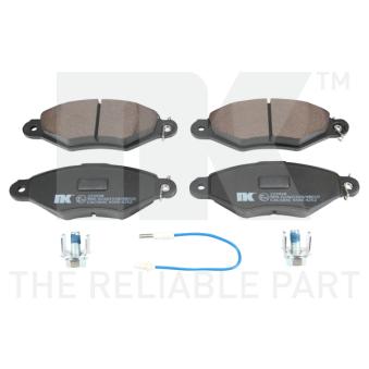 Jeu de 4 plaquettes de frein avant NK [223938]