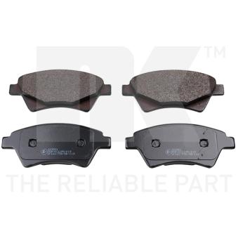 Jeu de 4 plaquettes de frein avant NK OEM 7701207672