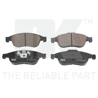 Jeu de 4 plaquettes de frein avant NK [223969]