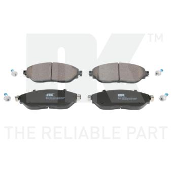 Jeu de 4 plaquettes de frein avant NK [223972]