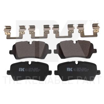 Jeu de 4 plaquettes de frein arrière NK OEM LR106326