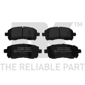 Jeu de 4 plaquettes de frein avant NK OEM 26296AE220