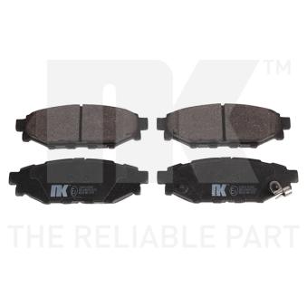 Jeu de 4 plaquettes de frein arrière NK OEM SU00304096