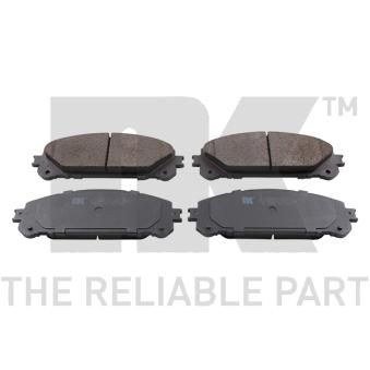 Jeu de 4 plaquettes de frein avant NK [2245107]